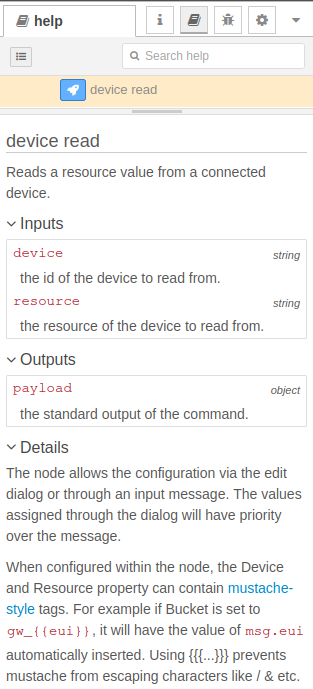 Device Read node documentation